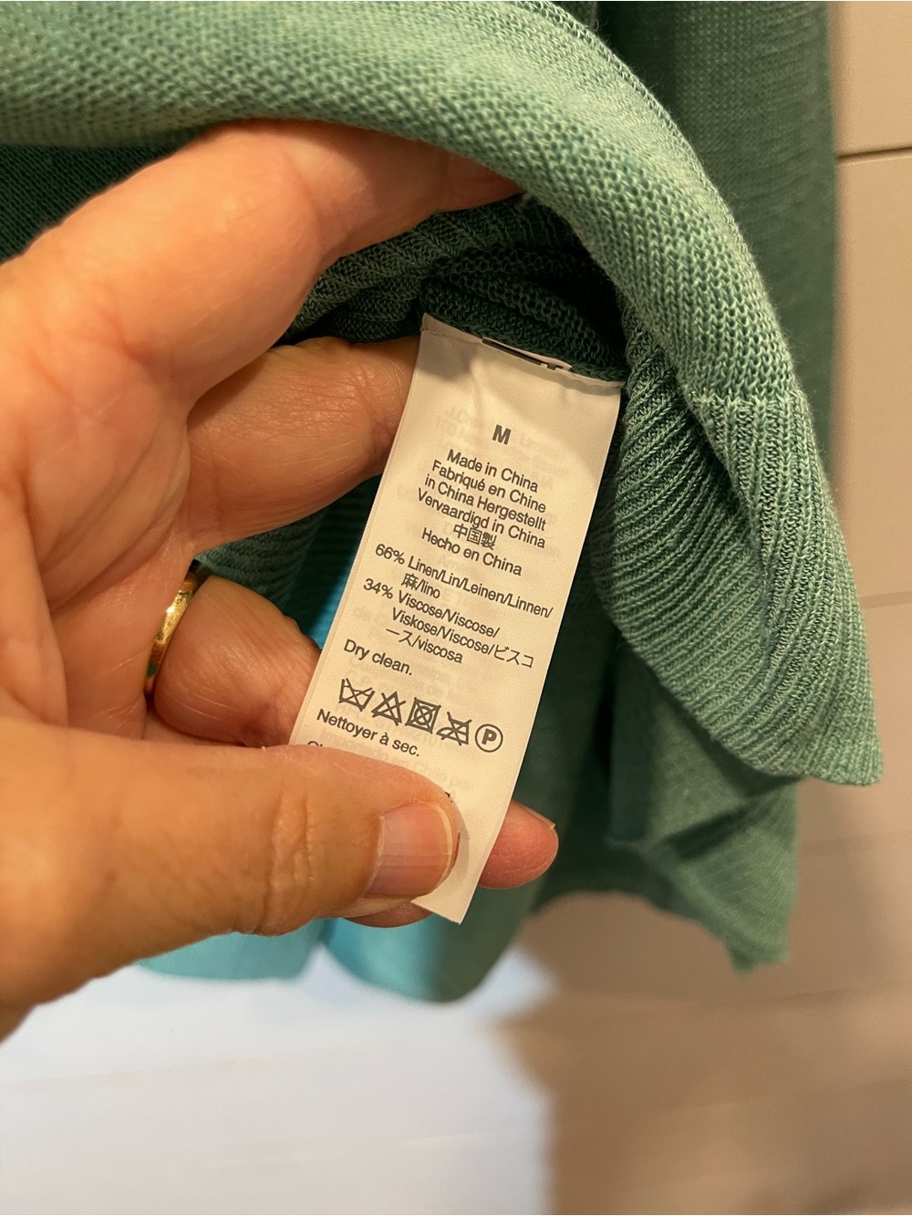 J. Crew Women's V-Neck Button-Detail Sweater in Seafoam  Size Medium NWT - Picture 4 of 8